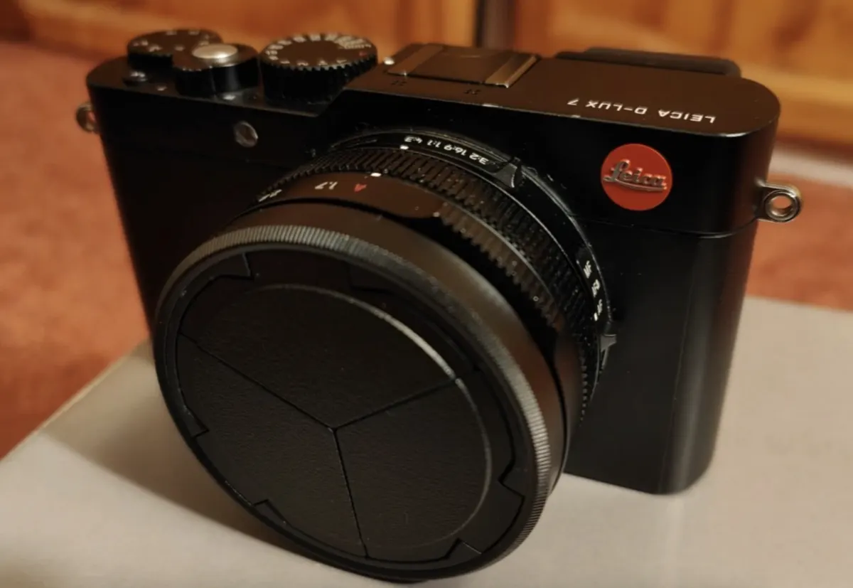 The Leica D-Lux 7, the fixed-zoom compact and near-twin of the Panasonic Lumix LX100 II